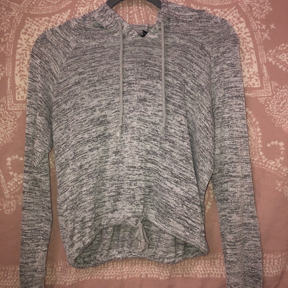 Rue 21 -Hooded drawstring grey hoodie